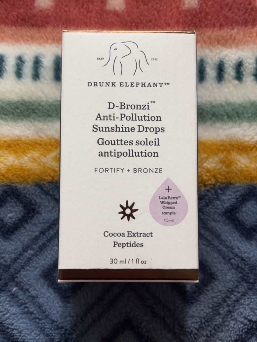 Drunk Elephant D-Bronzi Anti-Pollution Sunshine Drops - White with Pink Accent